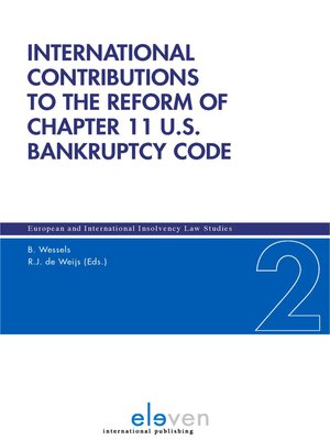 cover image of International Contributions to the Reform of Chapter 11 U.S. Bankruptcy Code